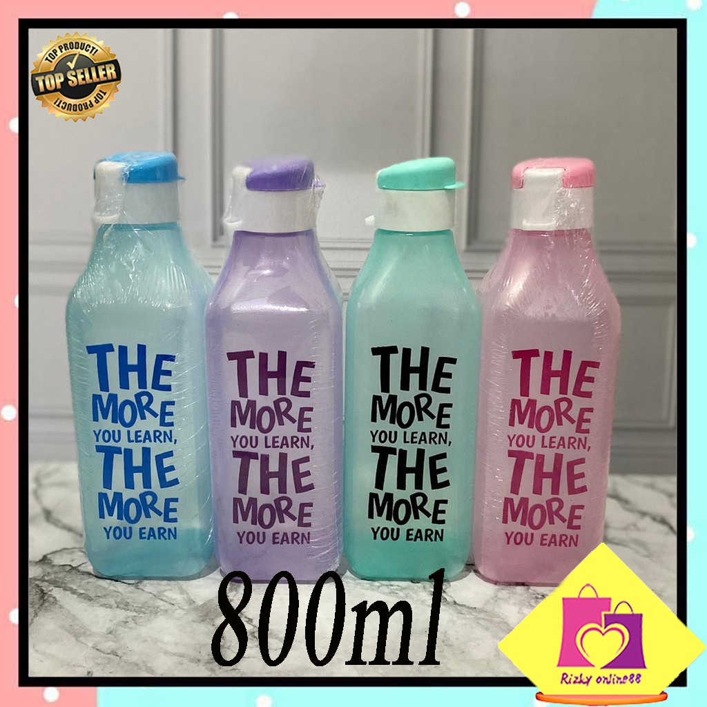 Rizkyonline88 Botol minum Segi Gambar ukuran 800ml BOSI027