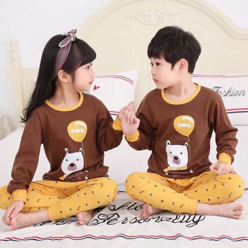 Baju tidur anak laki laki / piyama anak import / stelan panjang piyama anak pria 3 - 9 Tahun