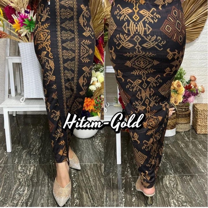 Rok jadi thapki motif songket