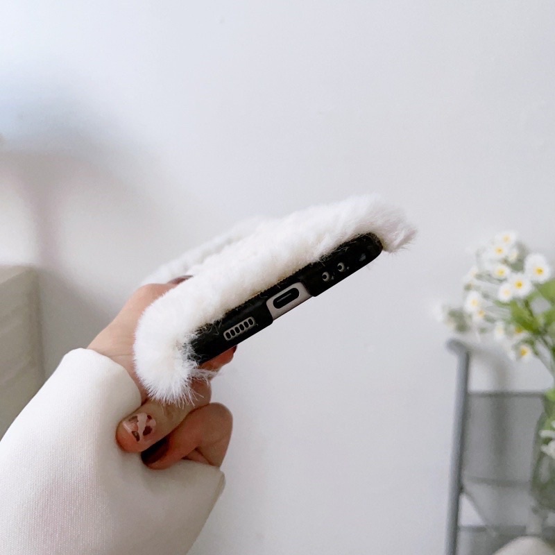 Flip Case Soft Plush Furry Polos Samsung Galaxy Z Flip 3 Z 4 5G Z Flip3 Zflip3 Zflip4 Flip4 Casing