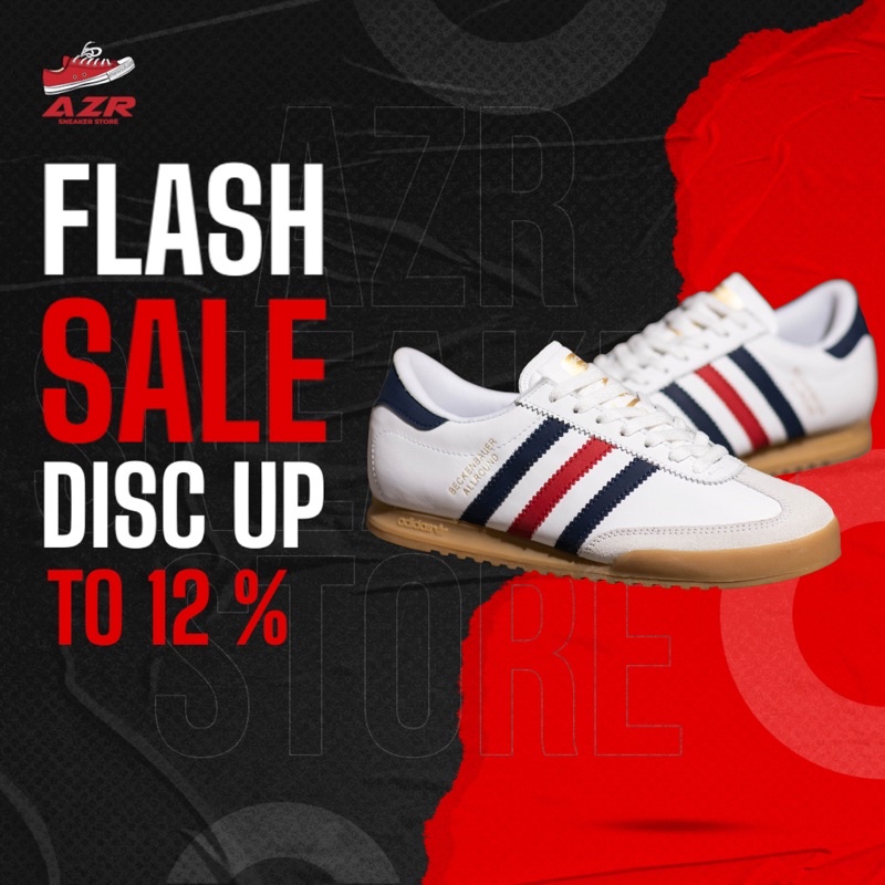 ADIDAS BECKENBAUER ALLROUND WHITE FRANCE GUM Made In Indonesia