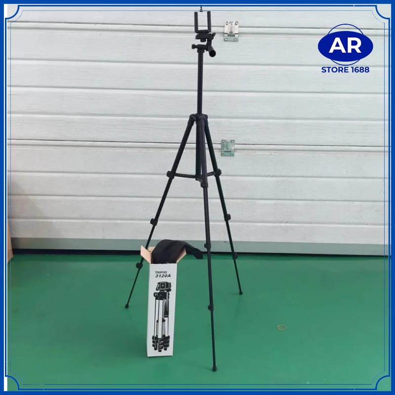 Tripod 3120 Black Edition untuk Camera dan Handphone Free Holder U -AR STORE1688