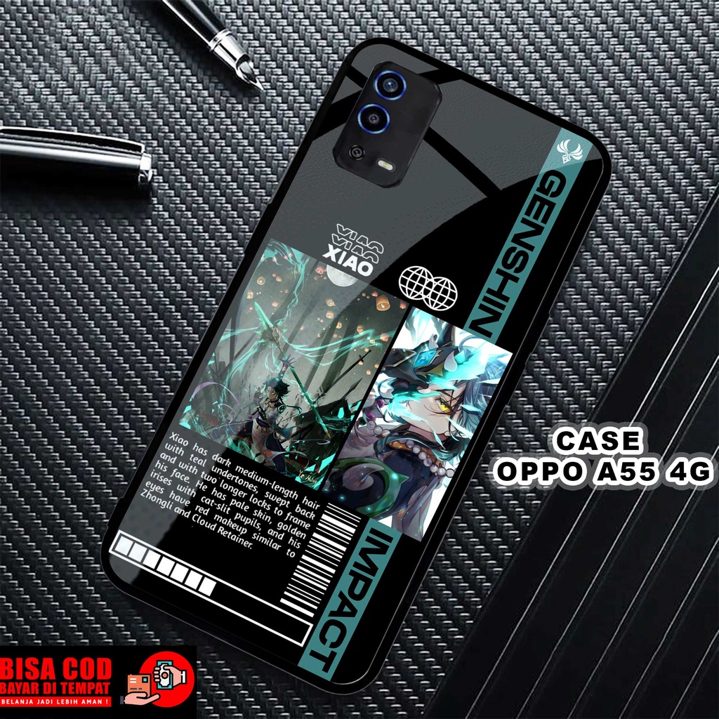 Case Oppo A55 4G [ANIME GENSHIN IMPACT] Casing OPPO A55 4G - Case Hp Oppo A55 4G - Case Murah - Case