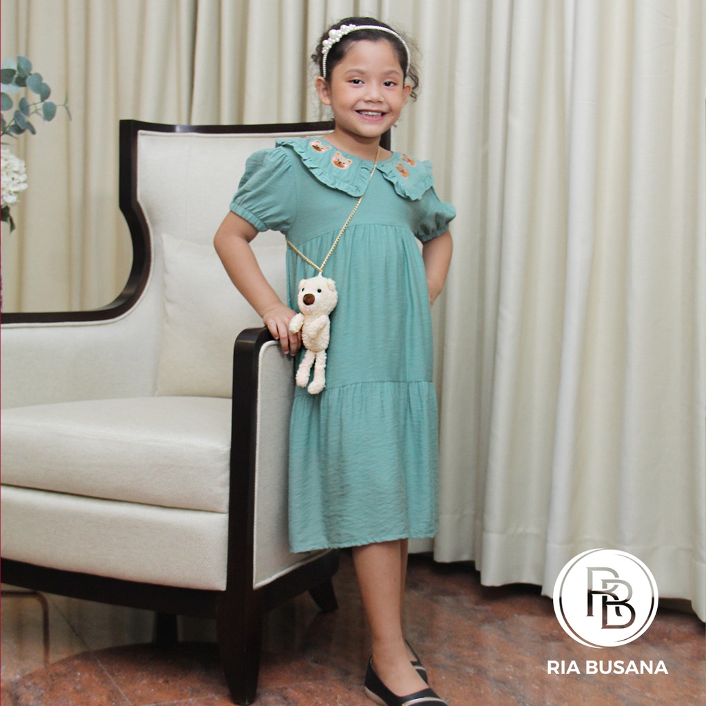Ria Busana - Ul Kids - Dress Anak Perempuan + Boneka Art. 989-1