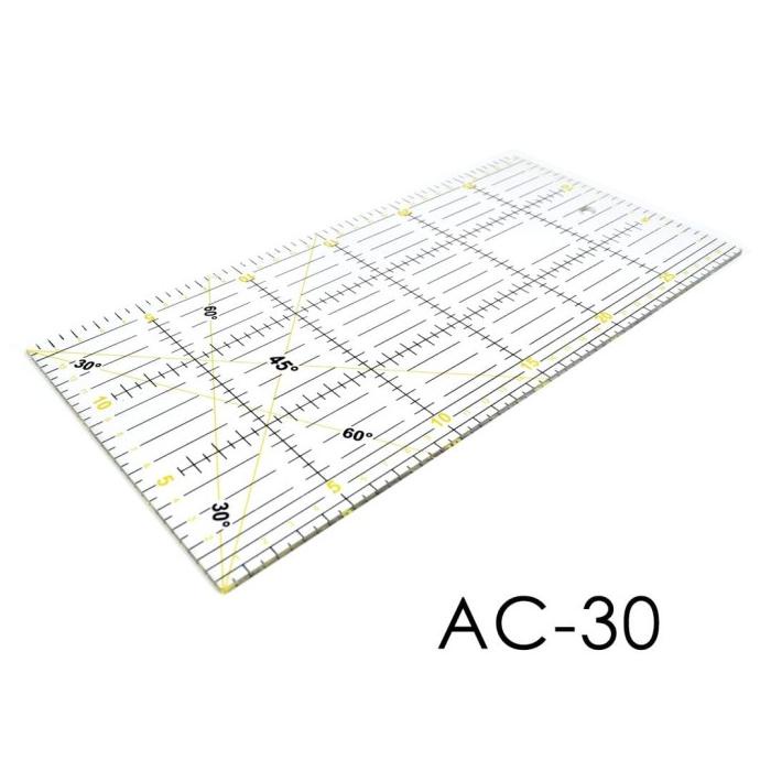 

[BISA COD] FREYA Quilting Ruler 15x30cm - Penggaris Jahit Quilting AC-30