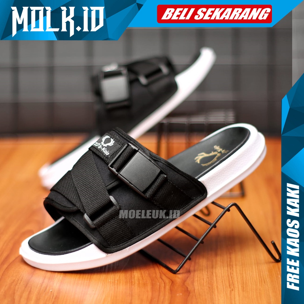 MOLK|Sendal Slop Pria Sandal Slide Pria Original Distro Fashion Simple Casual Selop Santai Laki Laki