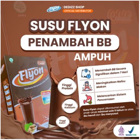 

SUSU FLYON COKLAT - Suplemen Penambah Berat Badan Susu Penggemuk Badan Vitamin Penggemuk Badan 100% Original