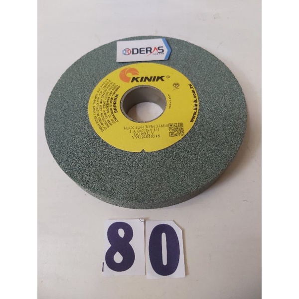 BATU GERINDA HIJAU KINIK Diameter 6 in Tebal 3/4 in GC80 GC 80 Batu Gerinda Asah Duduk