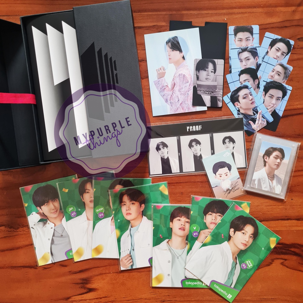 BTS Proof Album Standart Fullset Unsealed RPC Jimin POB V Triptych Taehyung Bonus Postcard IJO