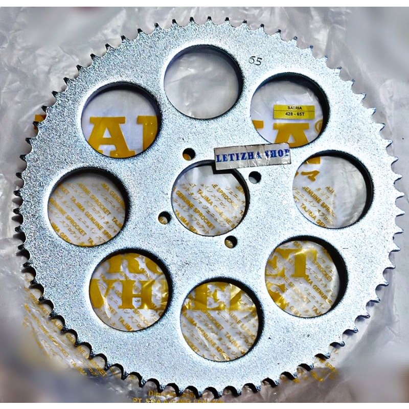 GIR GEAR BELAKANG 428-65T SATRIA RC RC100 SHOGUN SMASH SHOGUN 125 BRAVO TORNADO CRYSTAL 428/65T GIGI