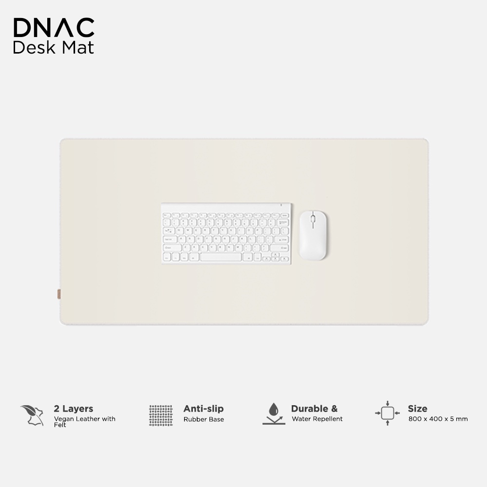 DNAC Minimalistic Desk mat Mousepad Leather from DNAC - Gray