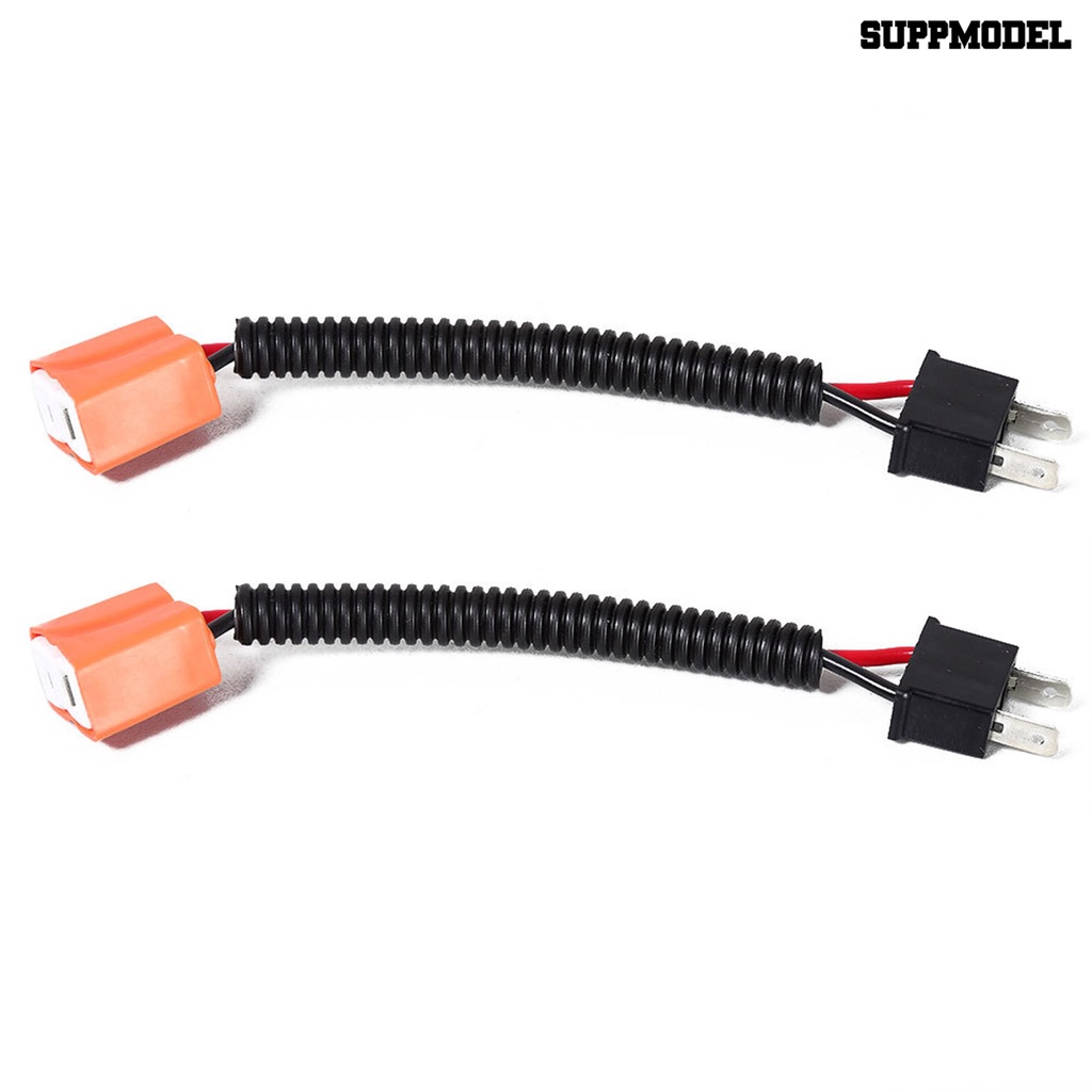 [Auto] 2pcs Konektor Konversi Lampu Depan Keramik H7 Fog Light Wiring Harness Adapter