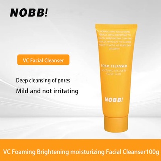 [BPOM][100%ORI&amp;READY]NOBB！Vitamin C Foaming Brightening Moisturizing Facial Cleanser-Pembersih Wajah 100g N0101