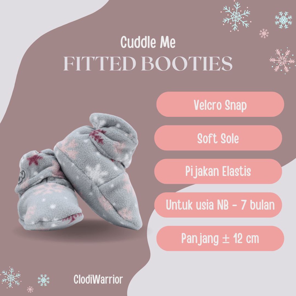 CUDDLE ME FITTED BOOTIES sepatu kaos kaki bayi lembut (0 - 8 bulan)