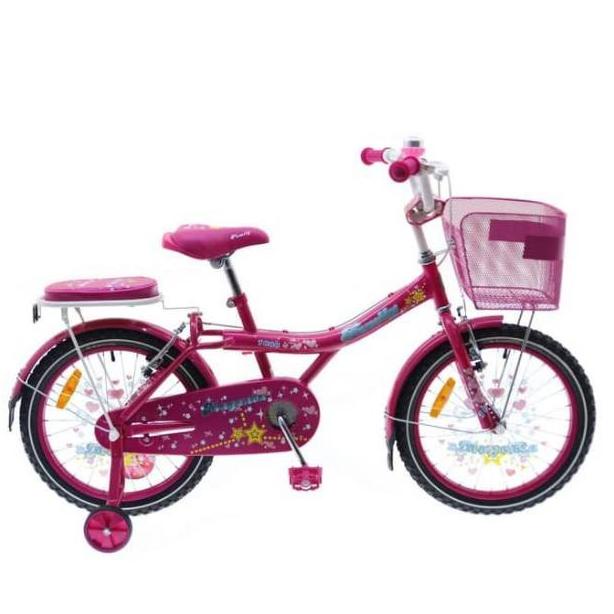 Sepeda Anak Permpuan Mini Family Magenta 18 Inch #Original
