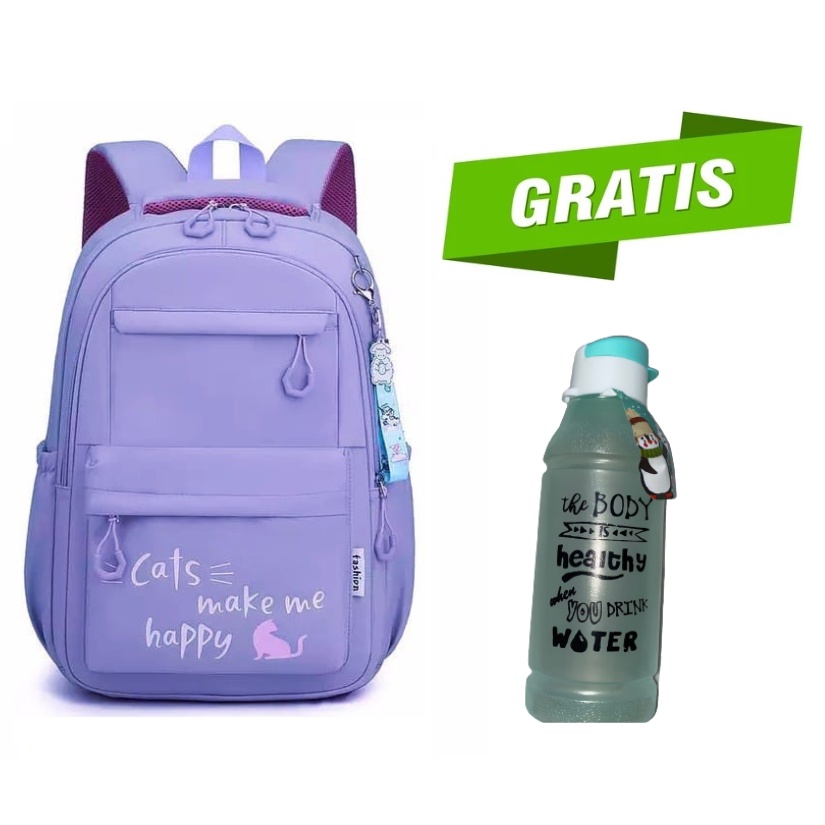 Tas Ransel Sekolah Anak Perempuan Cewek Wanita SMA SMP SD Fashion Korea Karakter Lucu Import