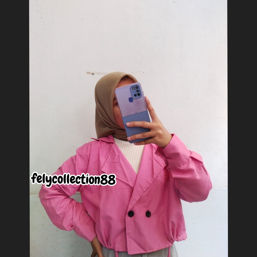 ADARA Blazer Crop // Outer Blazer Wanita Casual