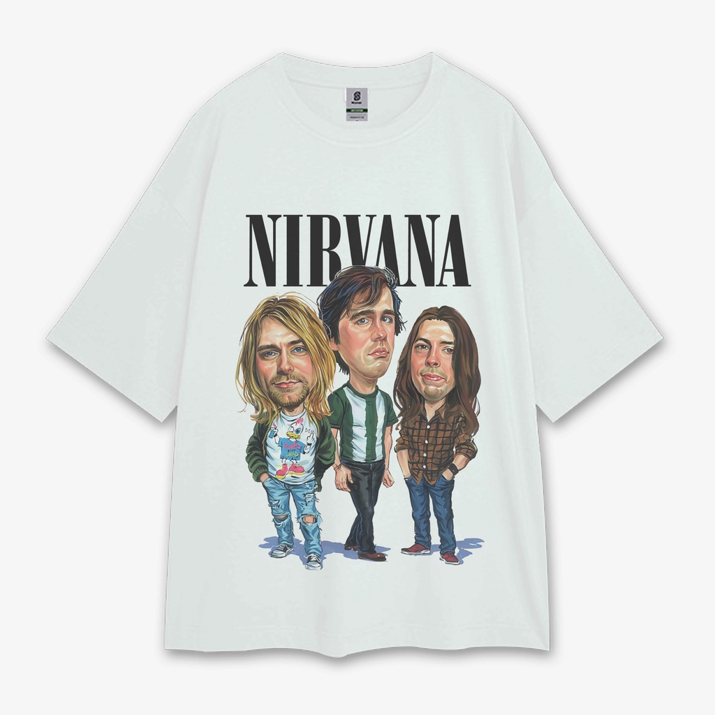 Kaos Band Nirvana Oversize Tee T-shirt Nirvana