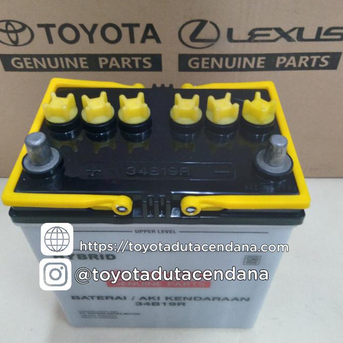 BATTERY BATRAI ACCU AKI HYBRID TOYOTA AVANZA ,RUSH 34B19R