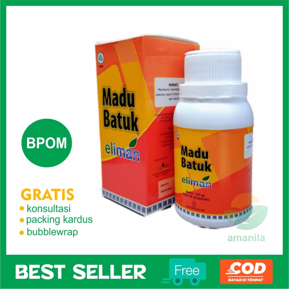 Madu Batuk Eliman / Madu Batuk Eliman Original / Obat Herbal Batuk