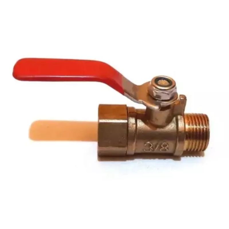 Ball Valve Kuningan 3/8" Stop Kran Drat Luar Drat Dalam