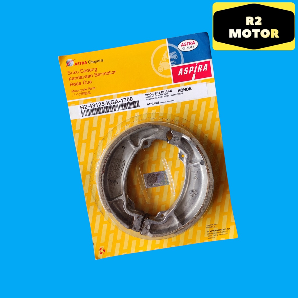 KAMPAS REM TROMOL BELAKANG PLUS PER KGA MEGAPRO MEGA PRO PRIMUS NEW 150 MONO SHOCK VERZA TIGER REVO 