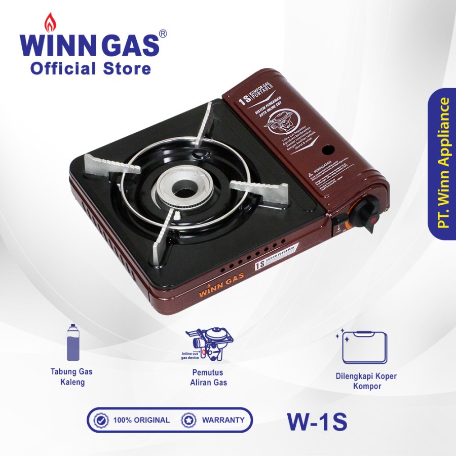 Winn Gas Kompor Portable 1 Tungku W1S