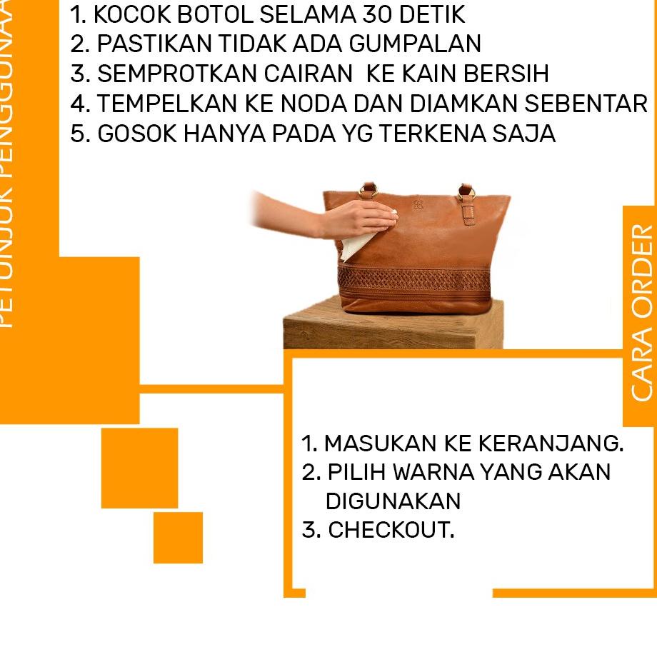 

[A-4Q ㊛] Leather Stain REMOVER (penghapus noda kulit) Untuk Perawatan Sepatu dan Tas-terviral
