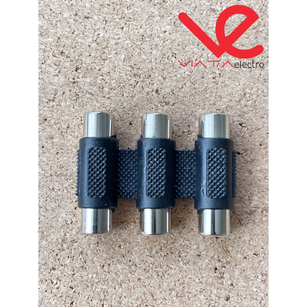 KONEKTOR 3 RCA TO 3 RCA SAMBUNGAN 3 RCA KE 3 RCA 3RCA-3RCA