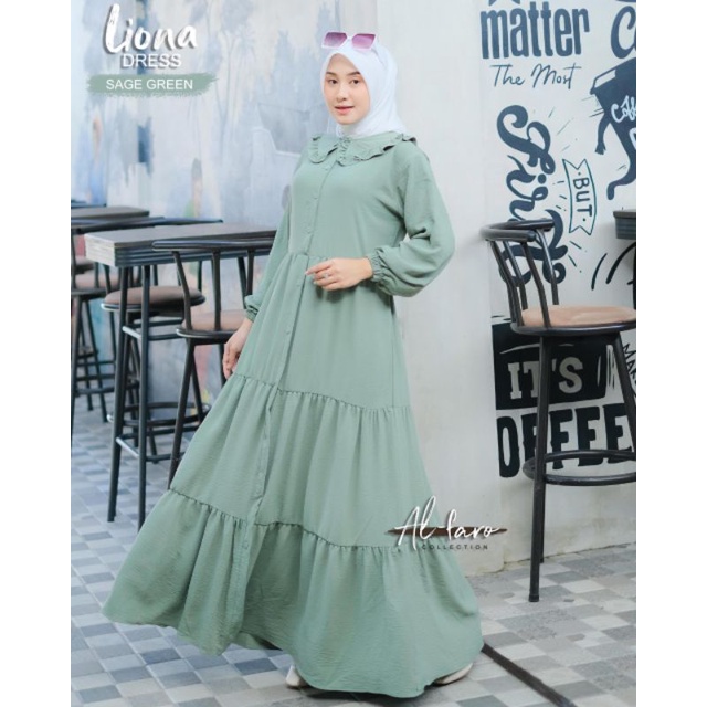 Liona dress cringcle original al faro /Salma Dress itycrepe original Al faro collection LD 105/ Gami