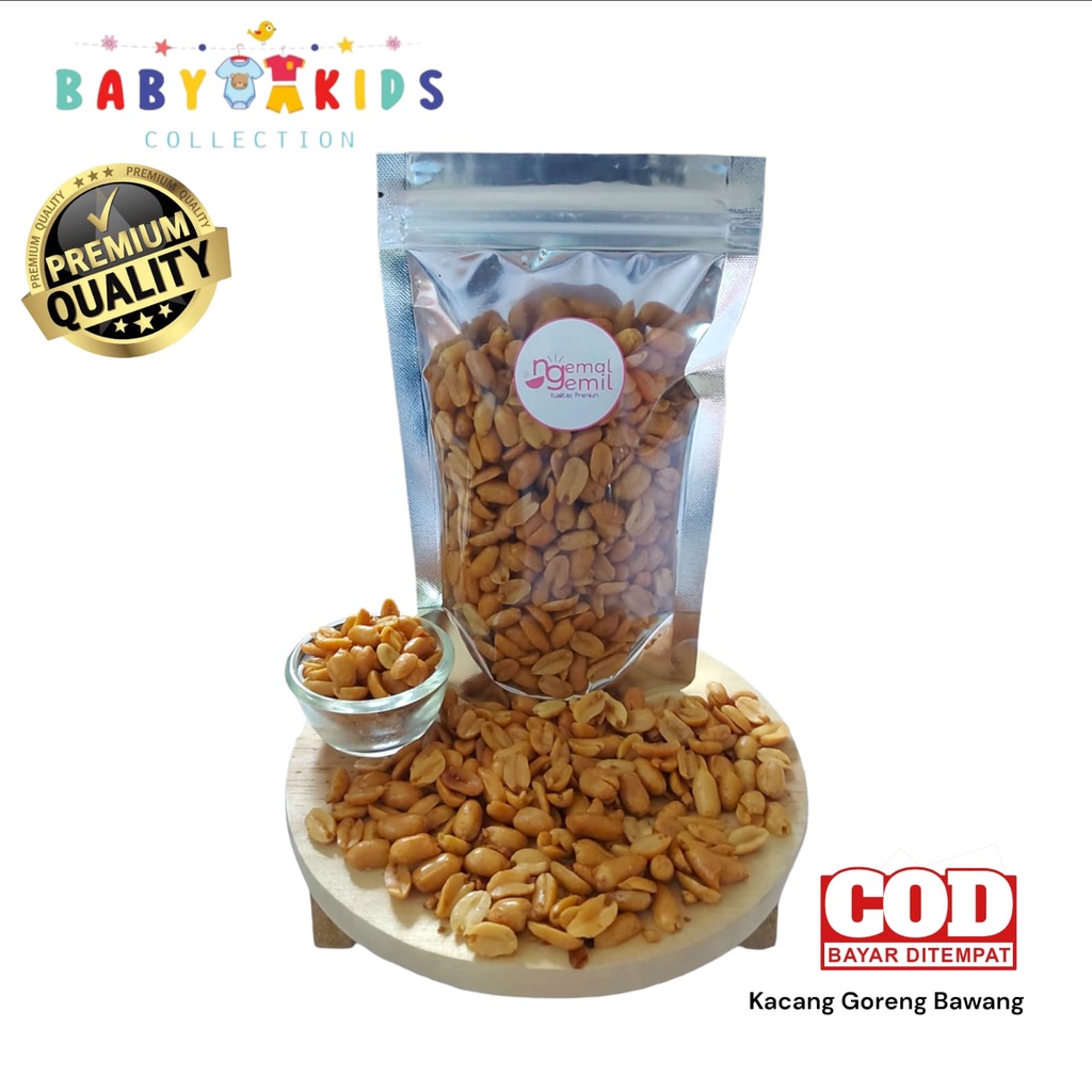 

Snack Kacang Goreng Bawang Kacang Bawang Asin Gurih Homemade Kualitas Premium