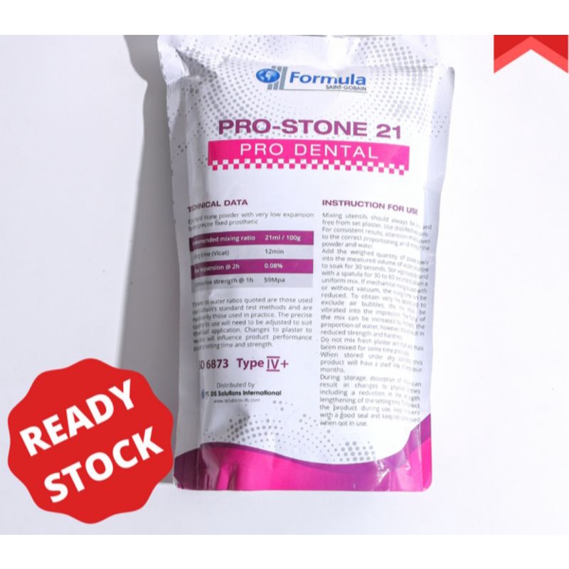 GIPS PINK STONE Moldano Pro Stone 21 Pro Dental Gips Tipe IV+