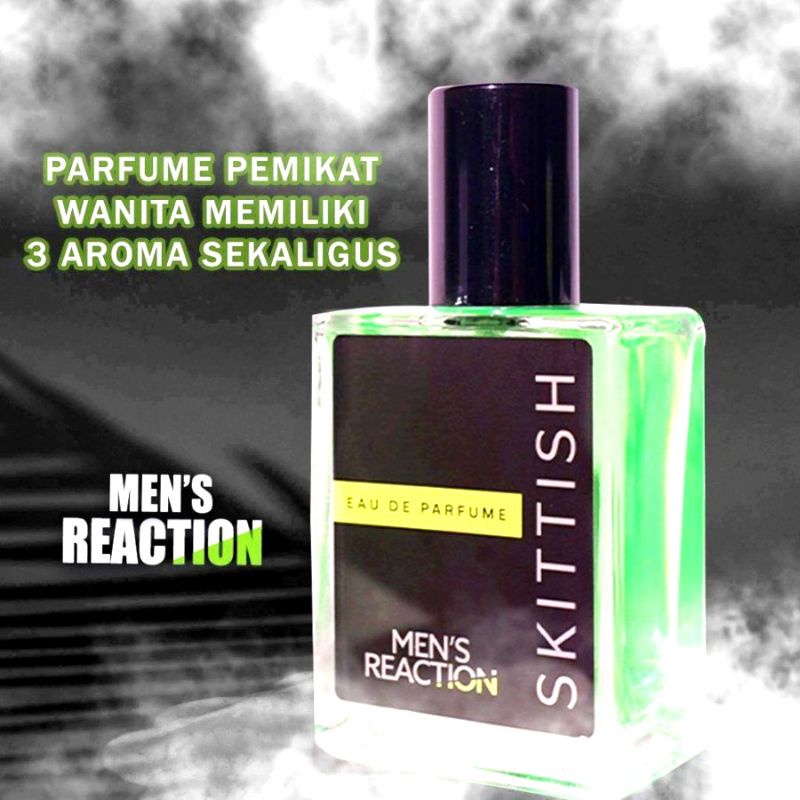 [TERPOPULER] PARFUM MEN'S REACTION  SKITTISH PARFUME PRIA DENGAN 3 AROMA SEKALIGUS