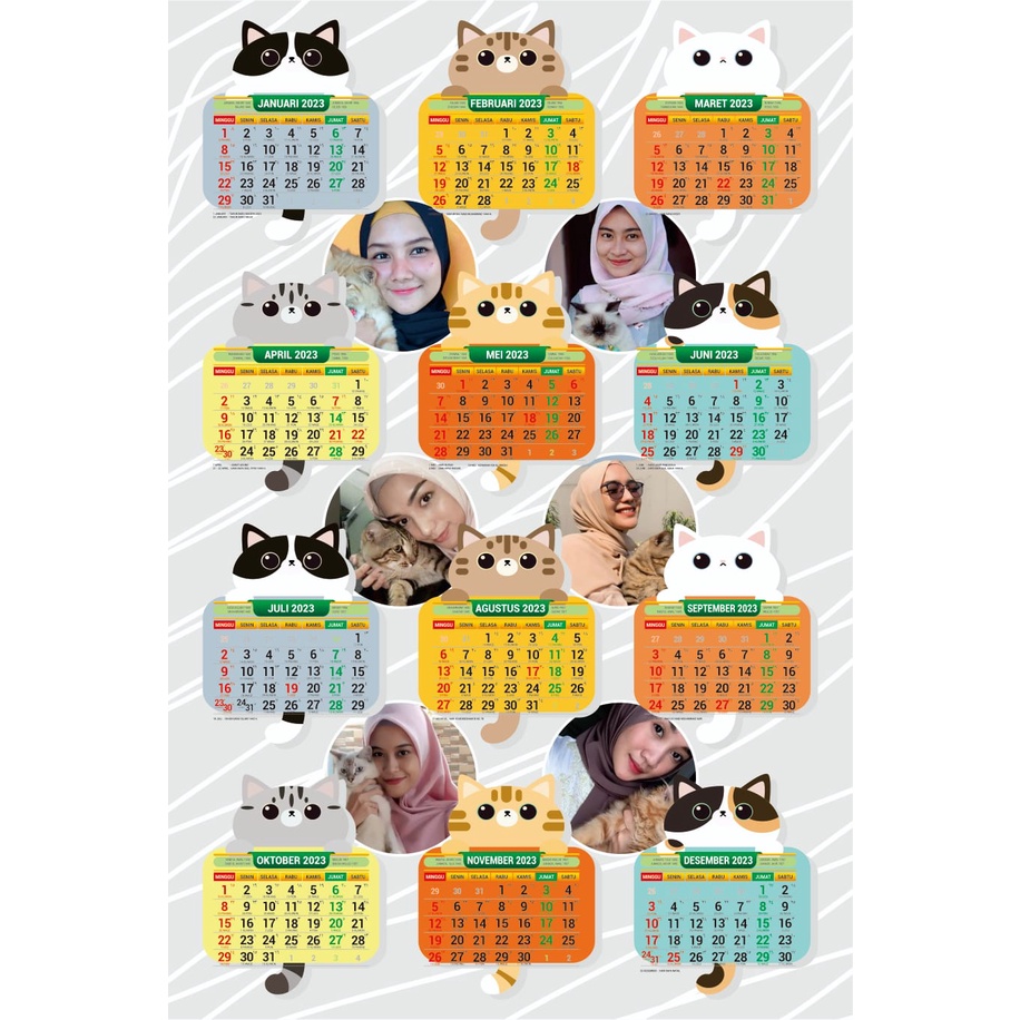 

[PART 4] Kalender Foto 2023 (CUSTOM) - KALENDER DINDING 2023 | kalender foto bebas murah | kalender karakter kartun