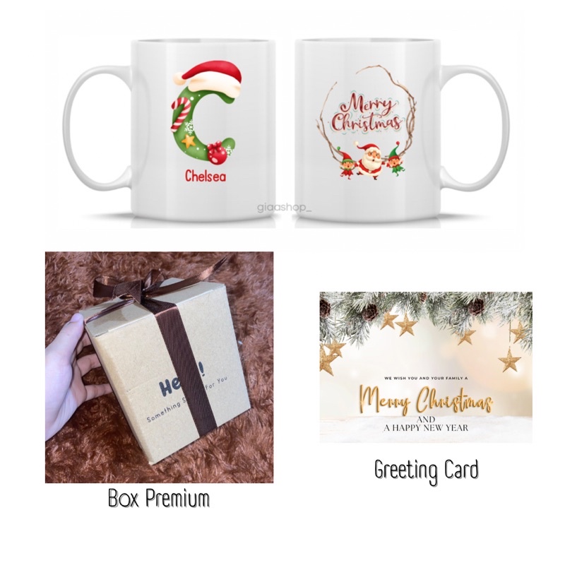 [B5519]GIFT BOX MUG CUSTOM NATAL/HAMPERS NATAL/HAMPERS MUG/HAMPERS MERRY CHRISTMAS/GIFT BOX MUG NATAL