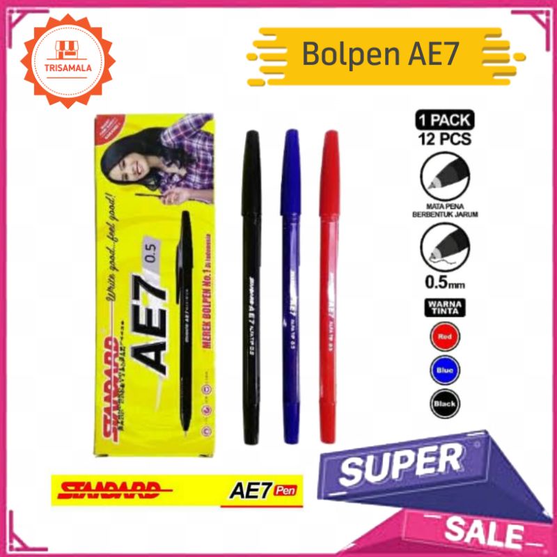 

BOLPEN STANDART AE 7 FINE / 1 PACK ISI 12 PCS