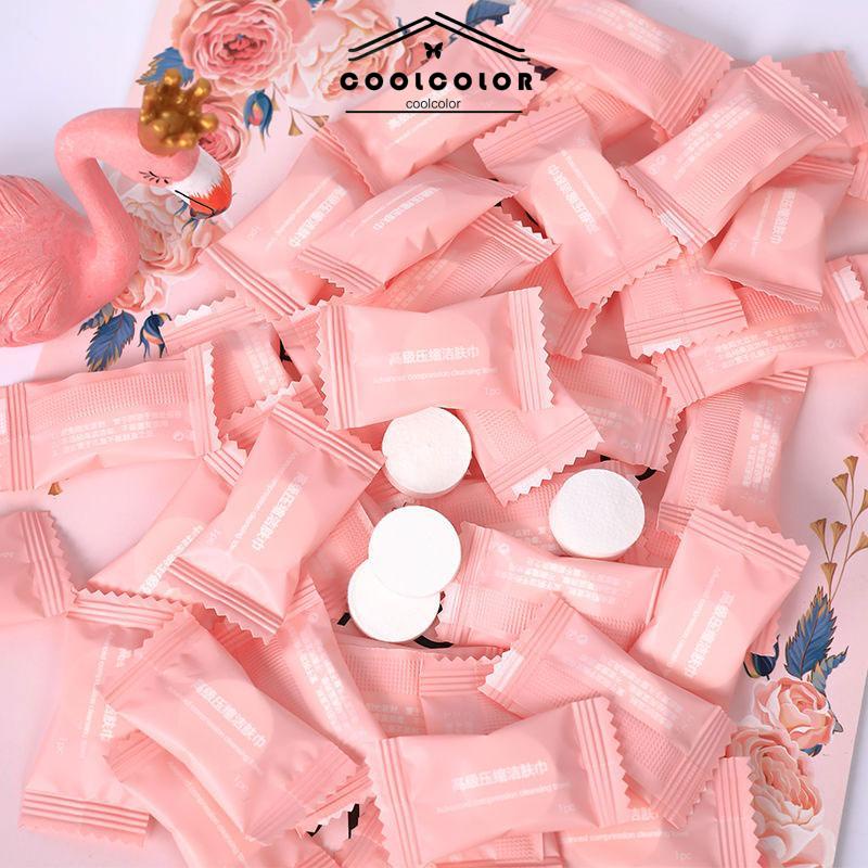 COD❤️Cleansing Wipes Portable Mini Kartun Lucu Untuk Pembersih Makeup- cl