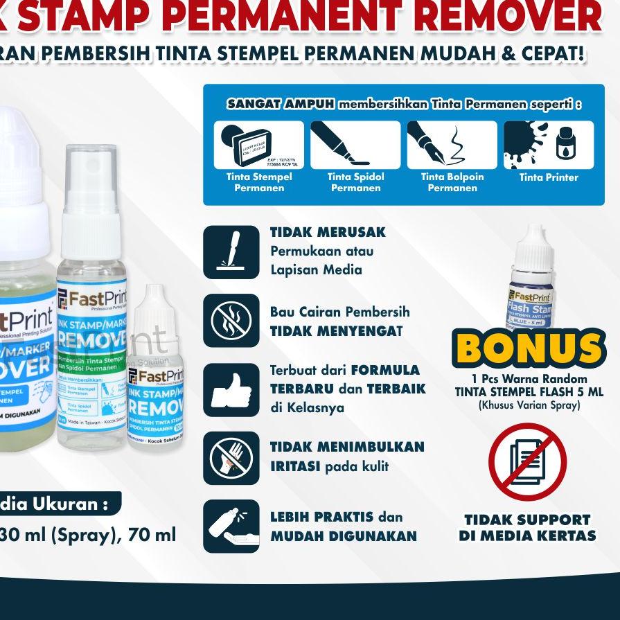 

✓ Fast Print Cairan Pembersih Penghapus Tinta Permanen Ink Remover Trendy