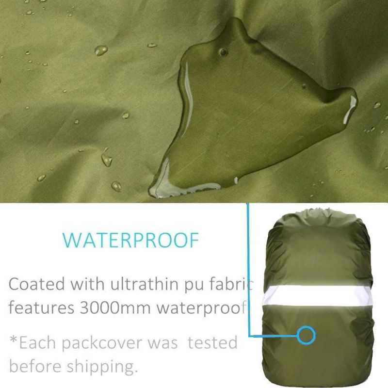 NEWBOLER Rain Cover Tas Ransel Backpack Camping Hiking with Reflektor