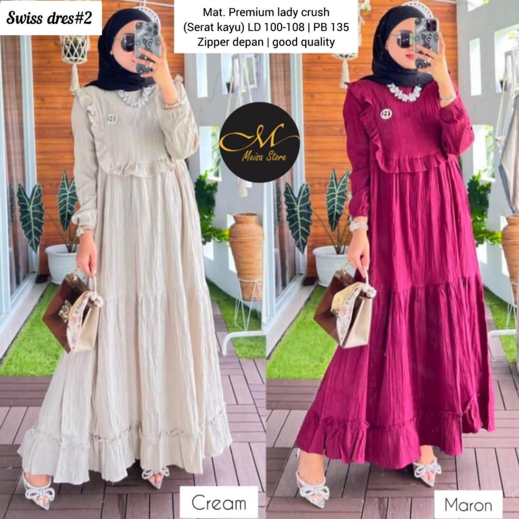 SWISS DRESS #2 RUFFLE REMPEL GAMIS ORI MEISA