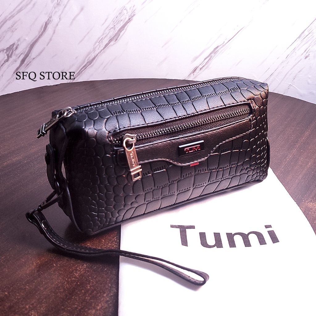 Clutch Pria Pouch TM Handbag Kulit Premium Impor