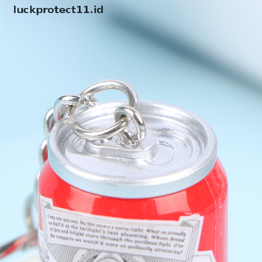 /Fashion Hot// Fashion// Simulasi Kaleng Bir Gantungan Kunci Anak Laki-Laki Pria Beer Can Keyring Trinket Pasangan Keren.