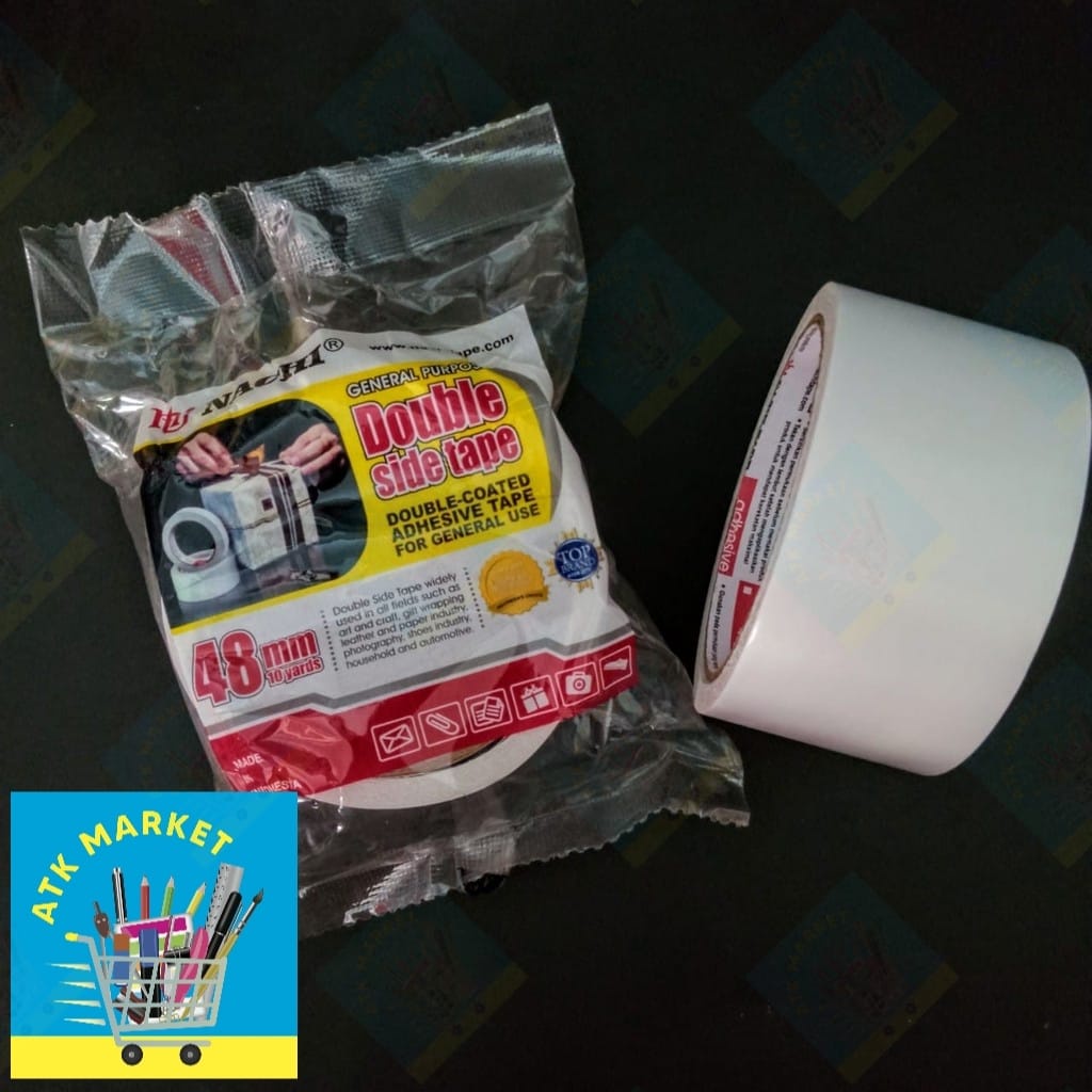 

DOUBLE TAPE KERTAS 2" 48MM Double Sided Tape Paper