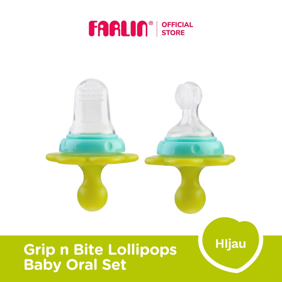 Farlin Grip n Bite Lollipop Baby Oral Set  Stage 3 Klin Pop