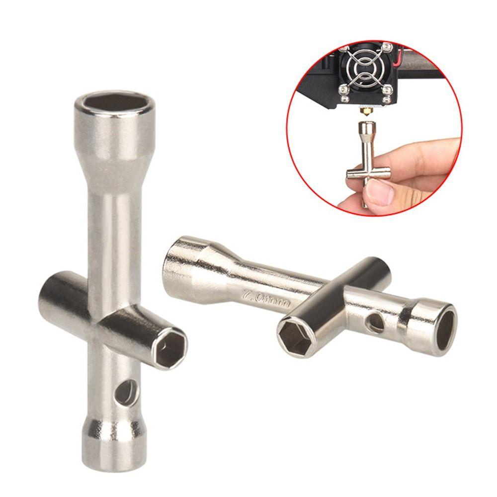 Solighter 5pcs Mini Spanner Tahan Lama Alat Roda Mobil 7mm E3D V6 Nozzle