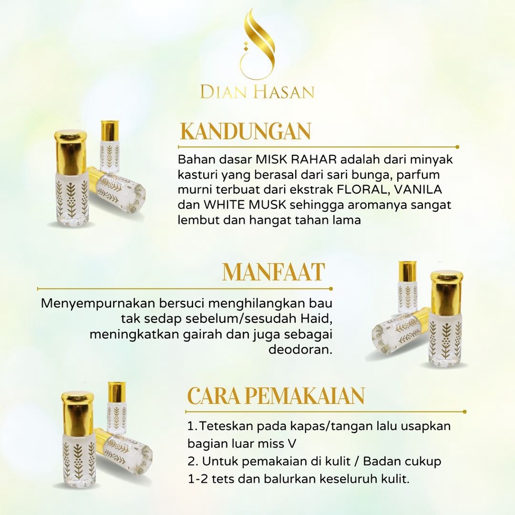 MUSK THAHARA / MISK V PENGANTIN / MISK THAHARAH / PERFUME ARAB