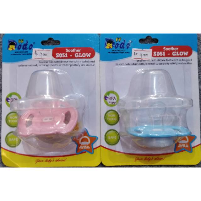 ❣️Rakkistore99❣️ Dodo Soother S051 Glow DST011 Empeng Bayi