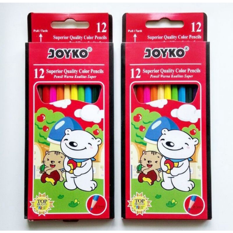 

pensil warna 12 panjang color pensil joyko