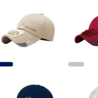 Topi Kipas Angin / Topi Baseball / Topi Olahraga Murah Berkualitas Ada Kipasnya