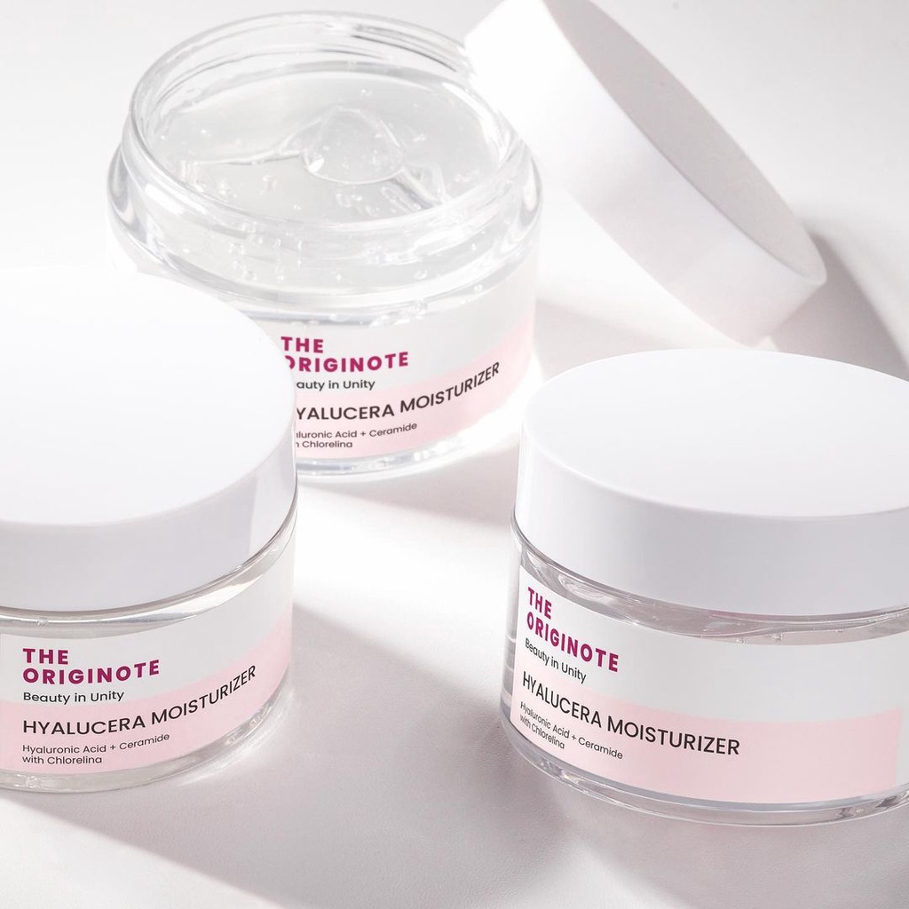 The Originote Hyalucera Moisturizer Gel 50ml Pelembab Wajah |  Bright B3 serum | Serum Acne B5 | Serum Ceratides | Serum peeling | Serum ceratides | Serum Astachiol | Eyelash Serum | Acne Spot cream |cicamide facial wash cleanser ORIGINOTE - BPO